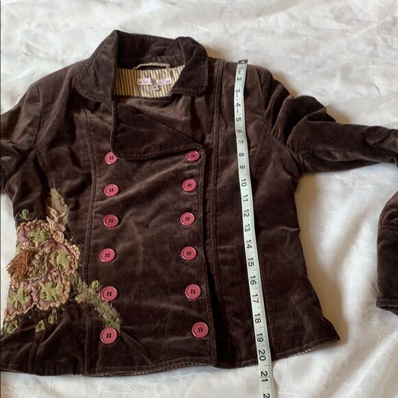 Diab’less Diabless embroidered velvet military jacket, m - Picture 4 of 11